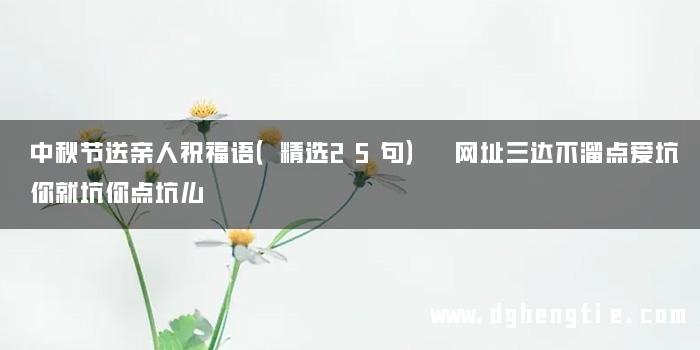 中秋节送亲人祝福语（精选25句） 网址三达不溜点爱坑你就坑你点坑么